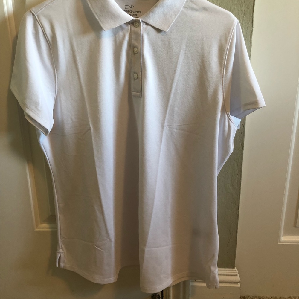 Vineyard Vines New non-logo white golf shirt